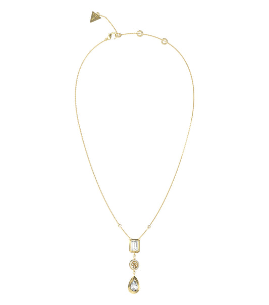 Women Guess Id Necklace Gold OS