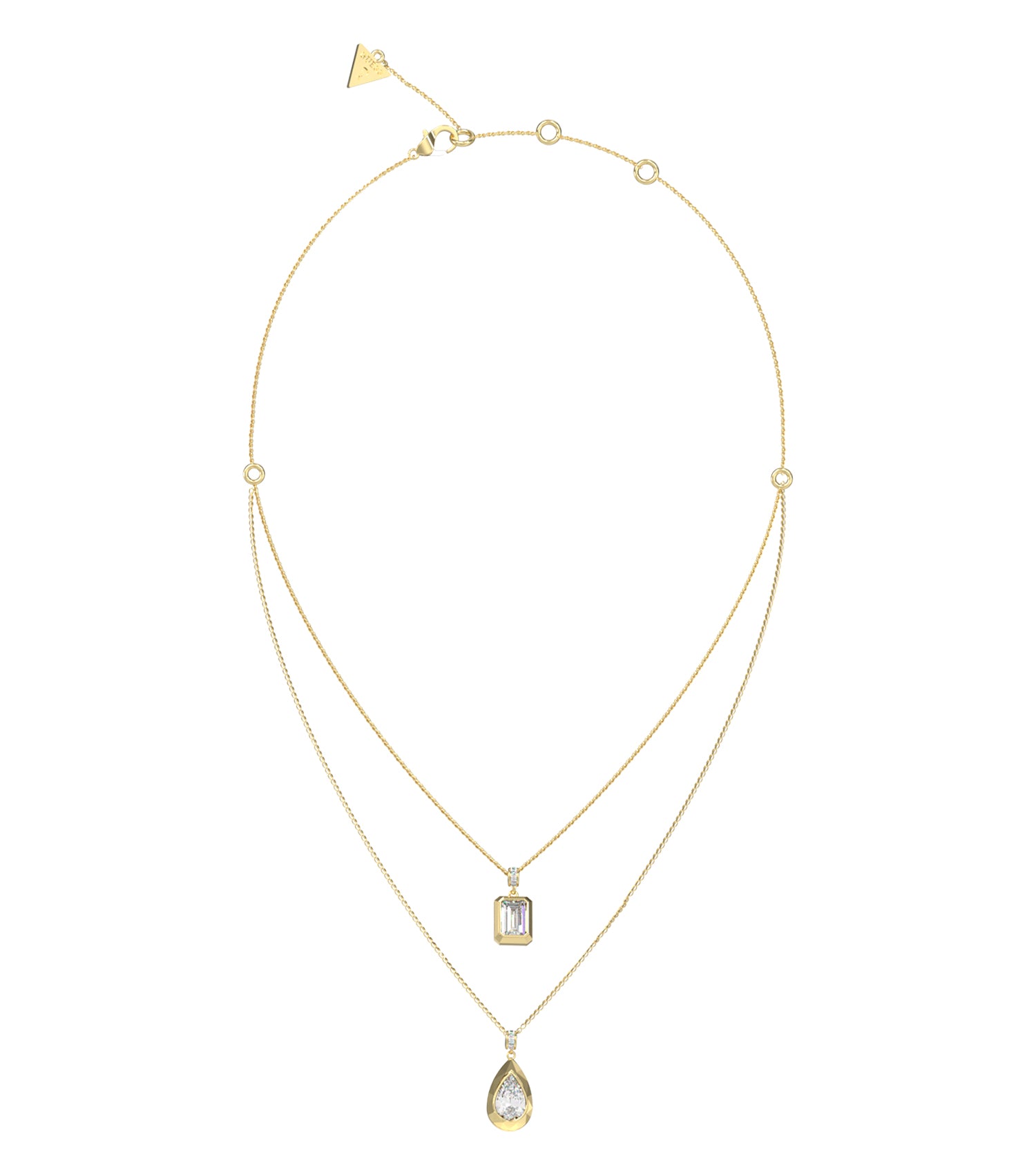 Women Guess Id Necklace Gold OS