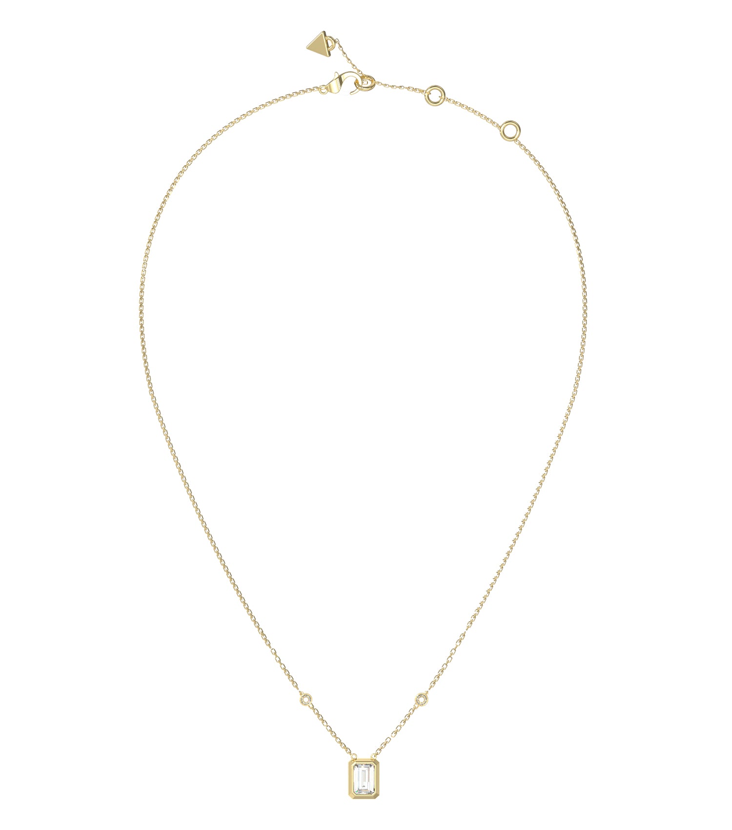 Women Guess Id Necklace Gold OS