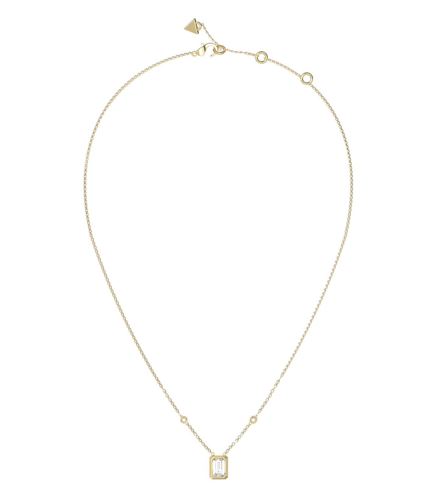 Women Guess Id Necklace Gold OS