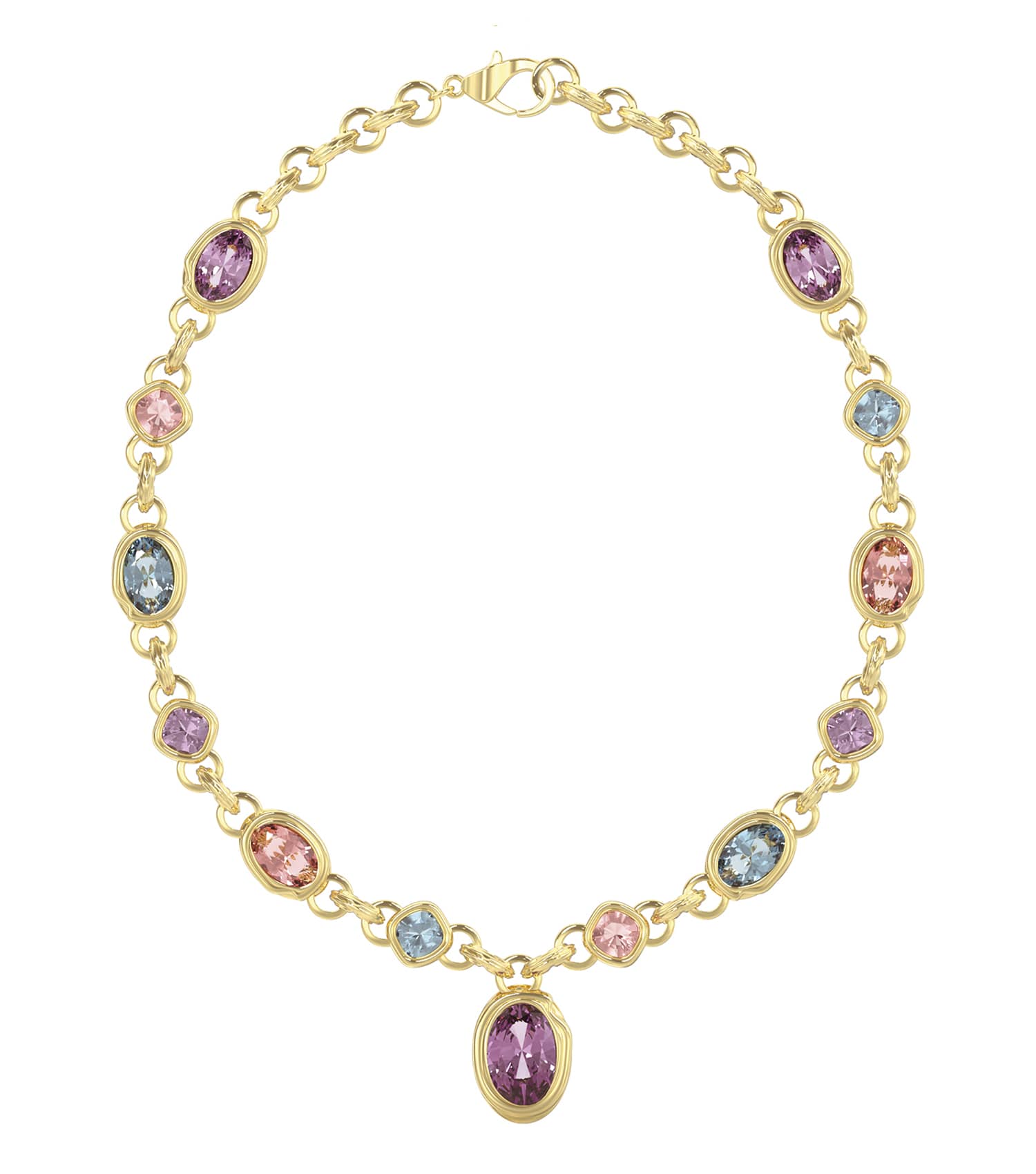 Ladies Mamounia Necklace Gold Steel