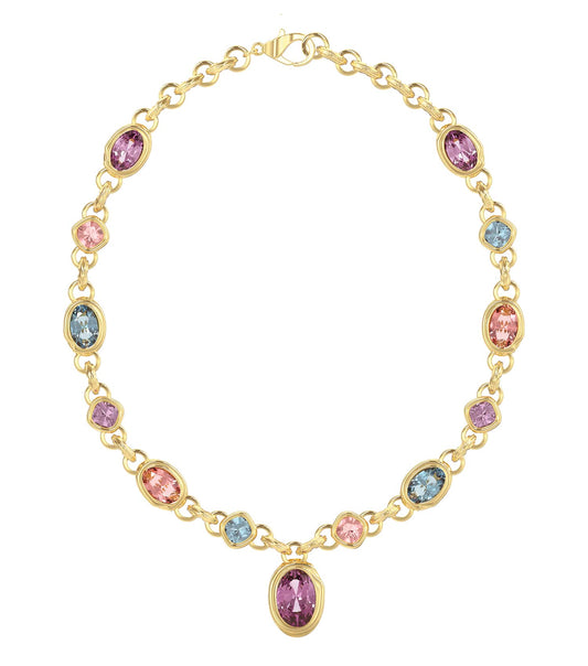 Ladies Mamounia Necklace Gold Steel