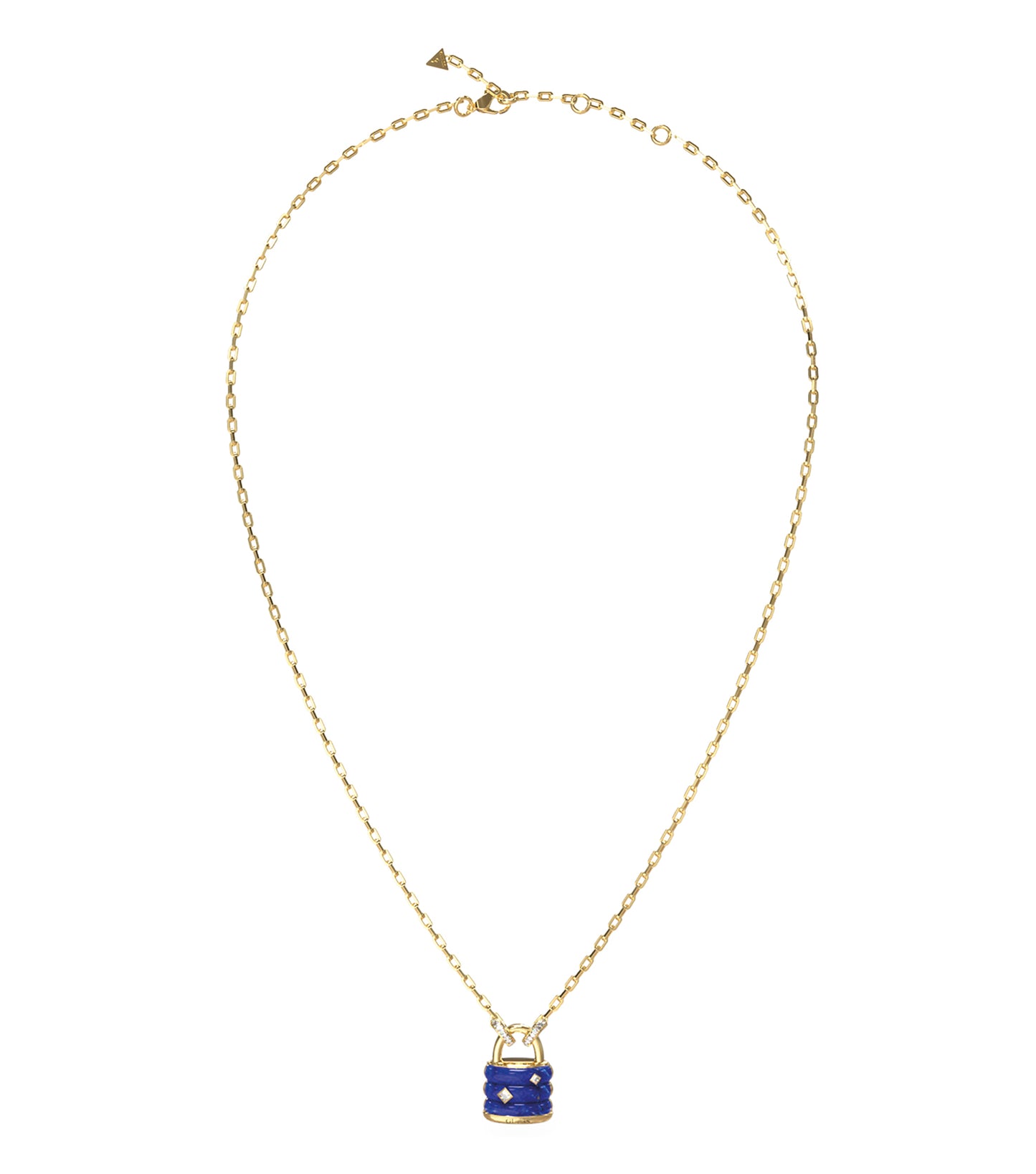 Ladies Guess My Secret Necklace Gold Steel