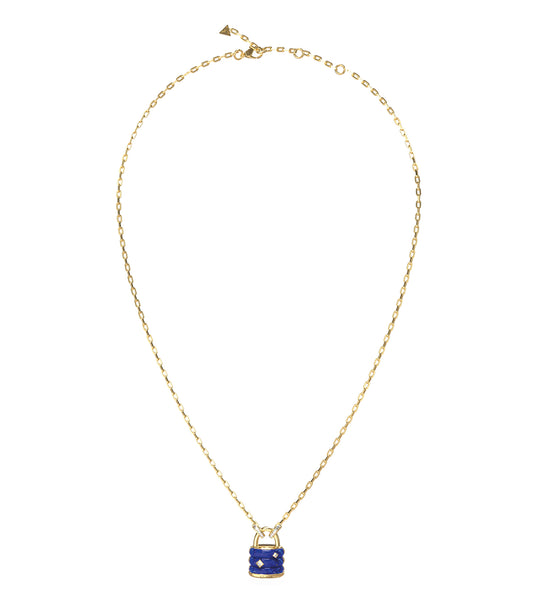 Ladies Guess My Secret Necklace Gold Steel