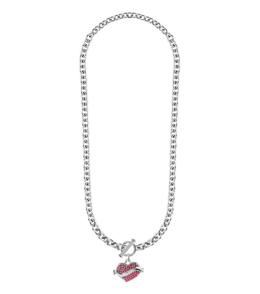 Ladies Vintage Guess Necklace Gold Steel