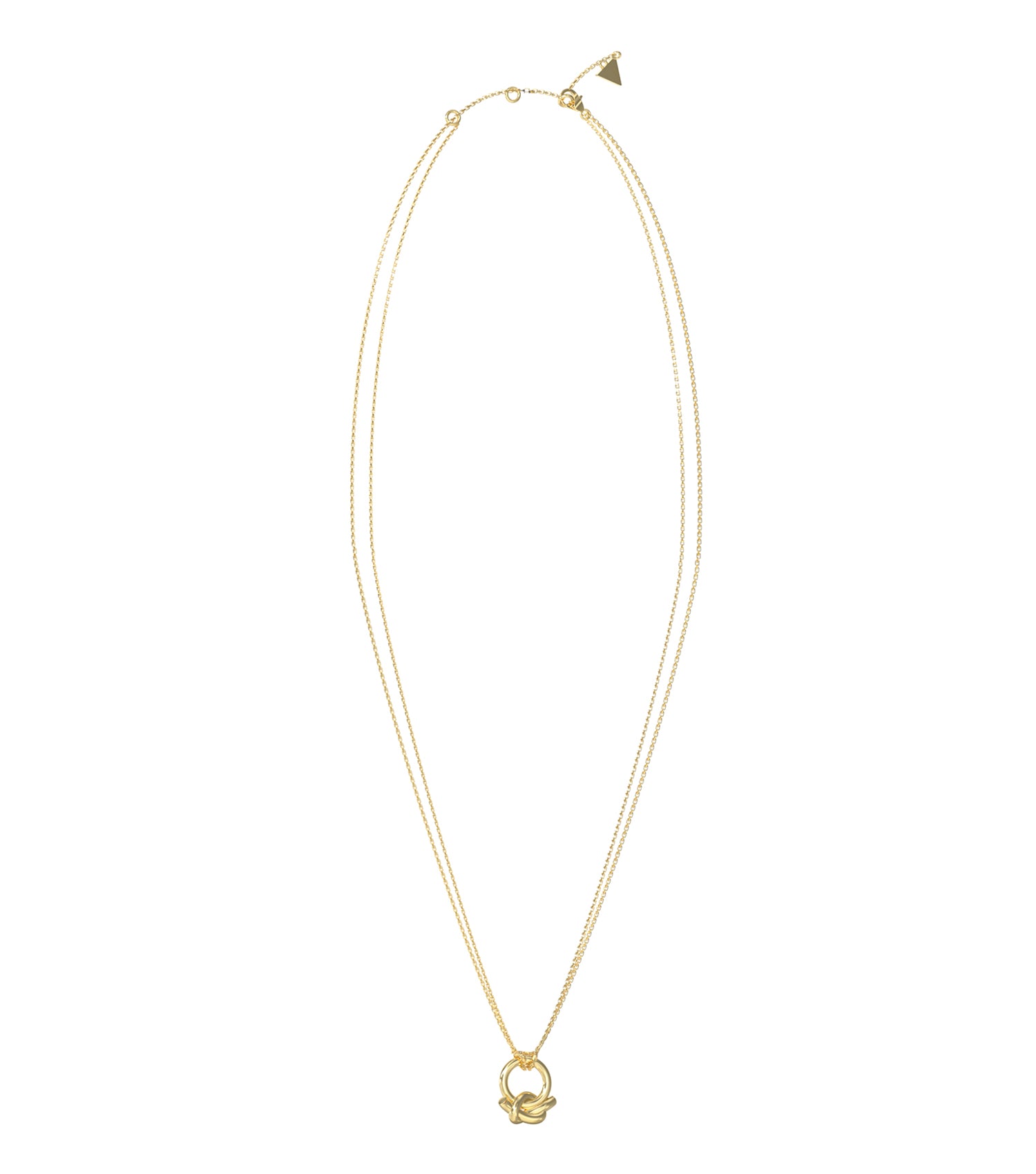 Ladies Hold Me Tight Necklace Gold Steel