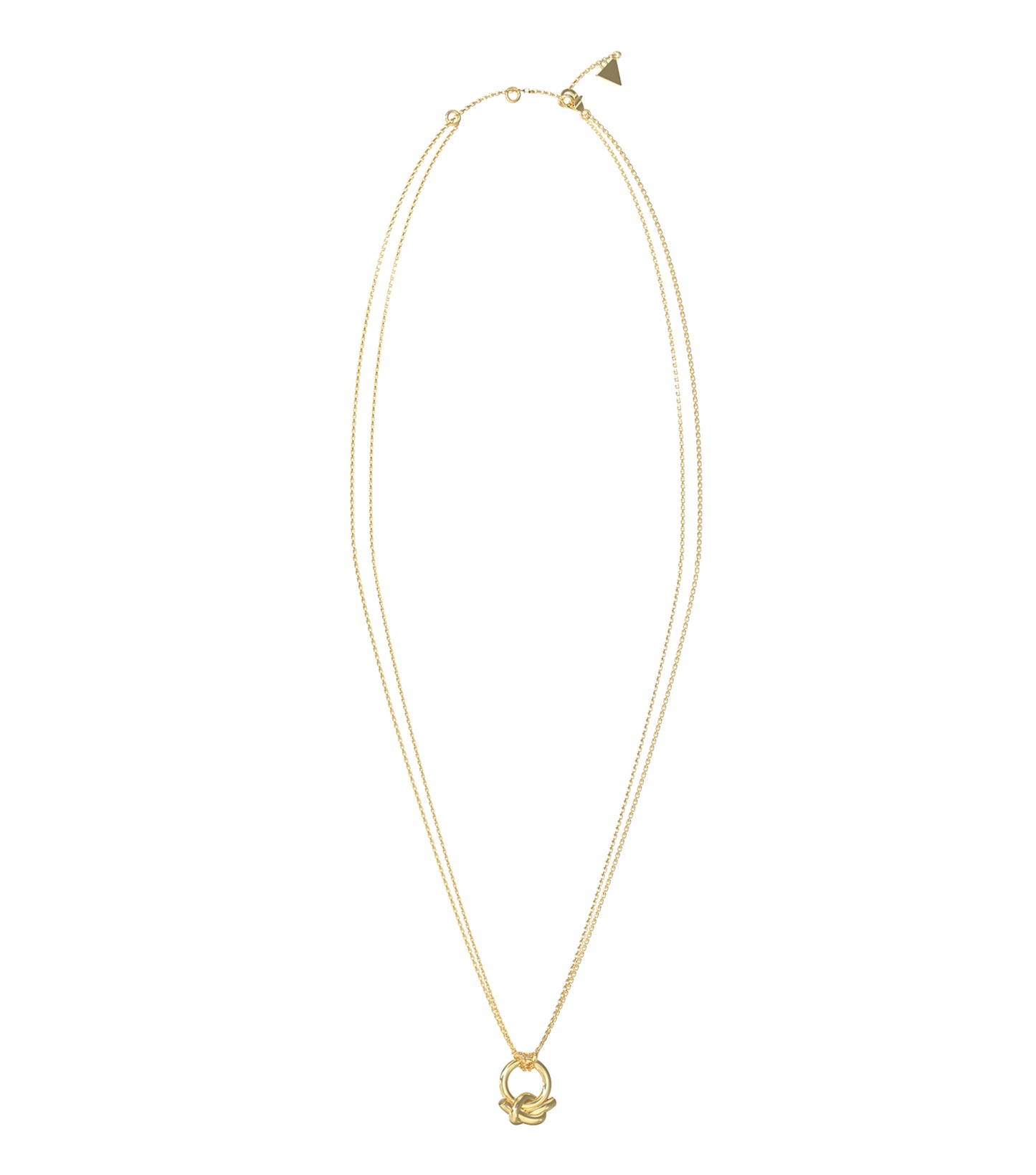 Ladies Hold Me Tight Necklace Gold Steel