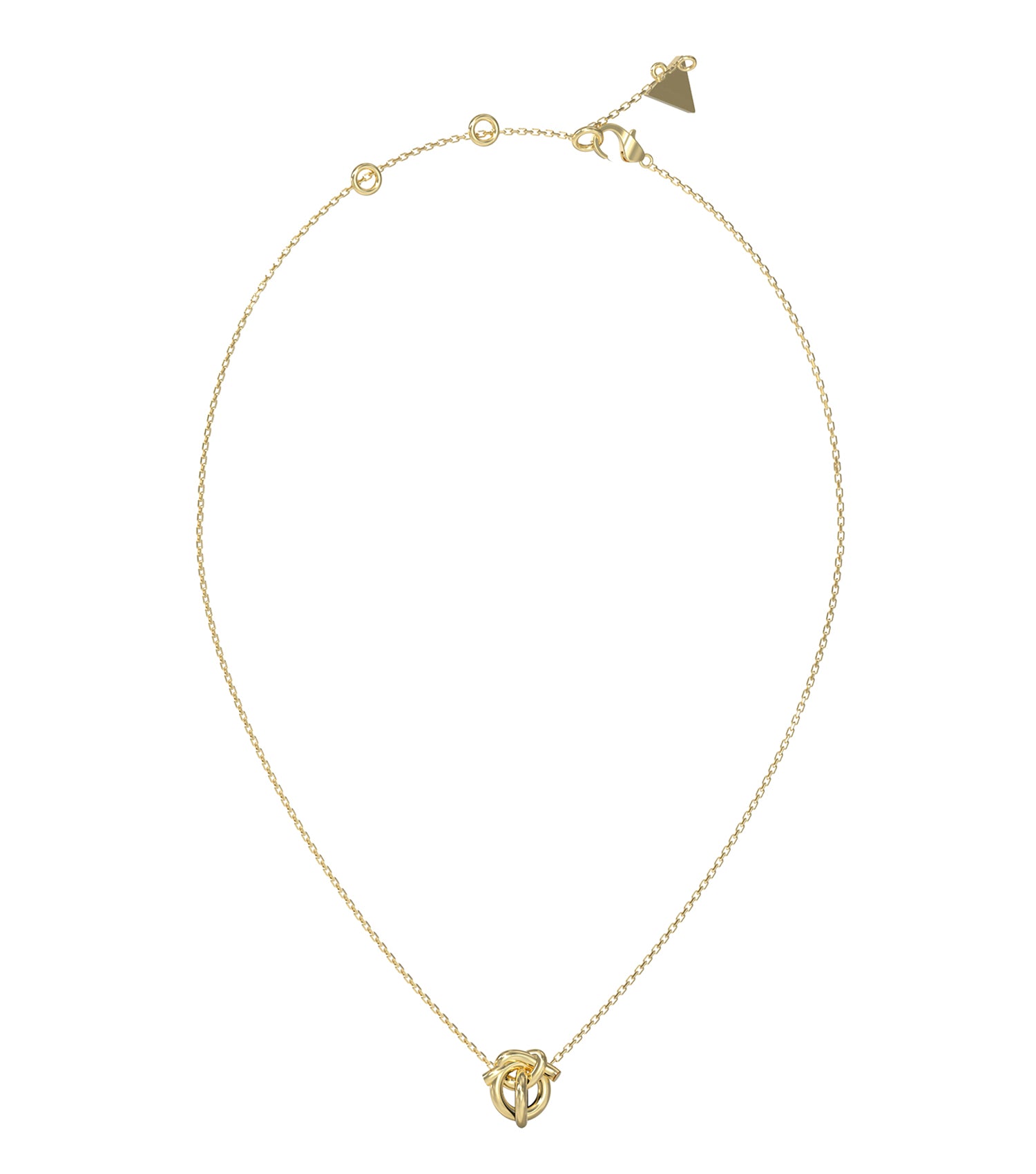 Ladies Hold Me Tight Necklace Gold Steel