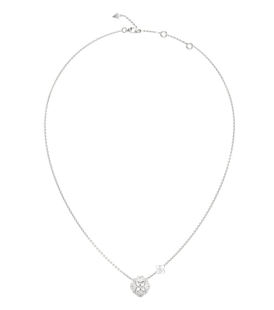 Ladies Wild Flower Necklace Gold Steel