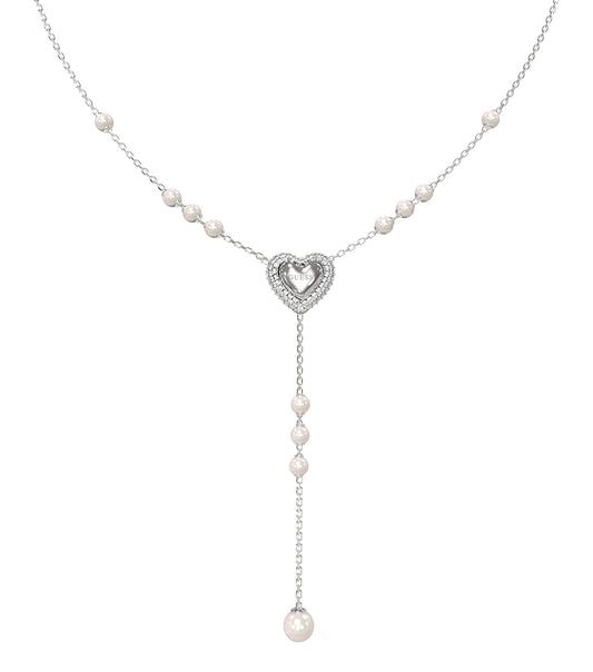 Ladies Beloved Necklace Silver Steel