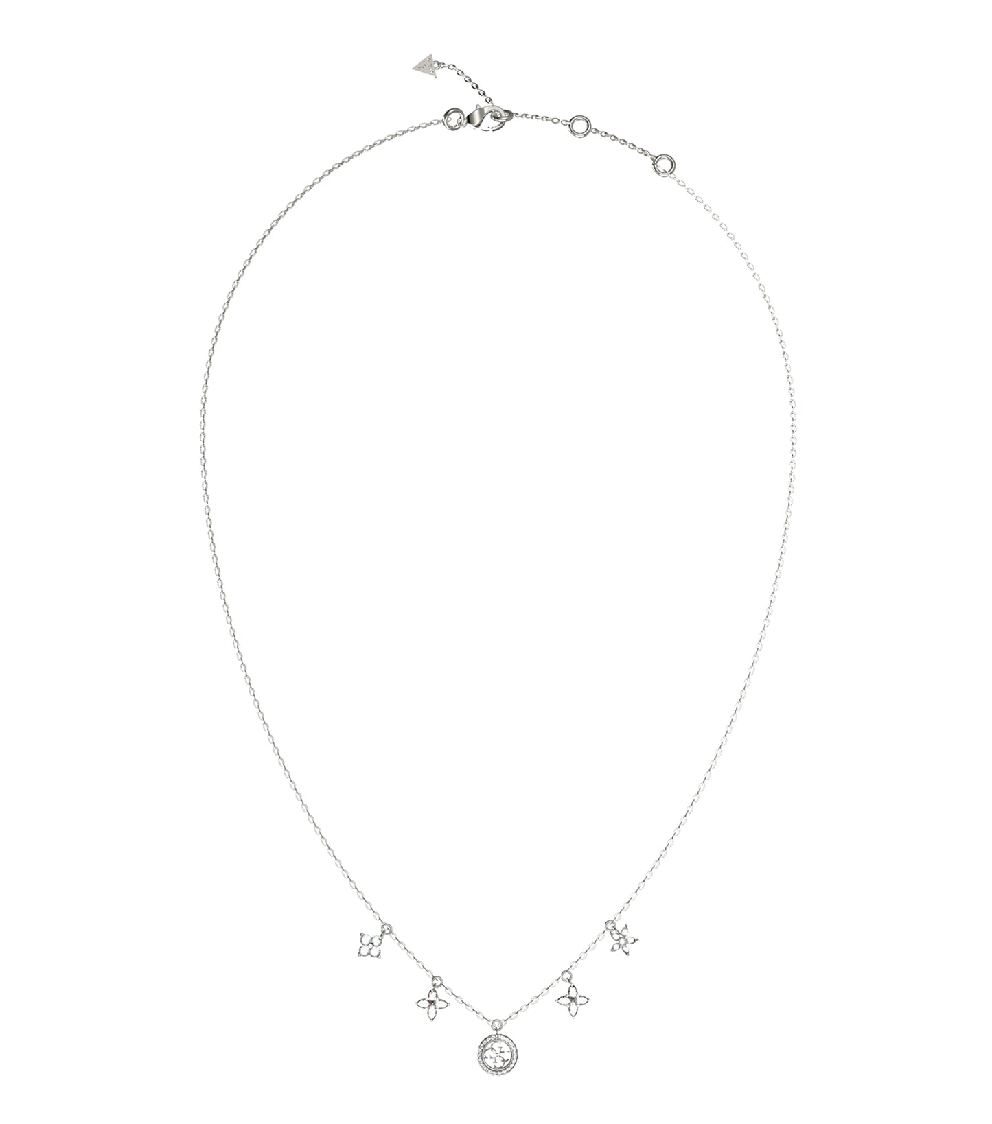 Ladies Secret Garden Necklace Silver Steel