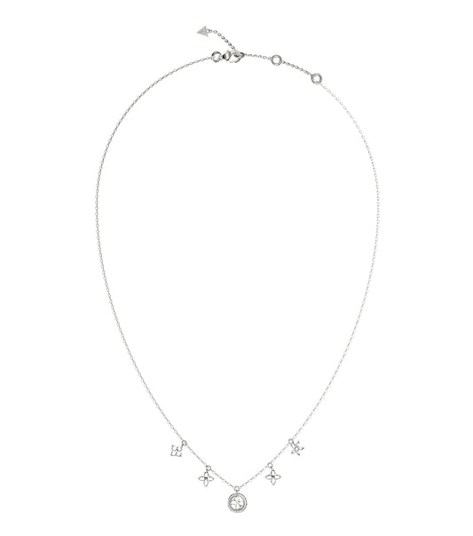 Ladies Secret Garden Necklace Silver Steel