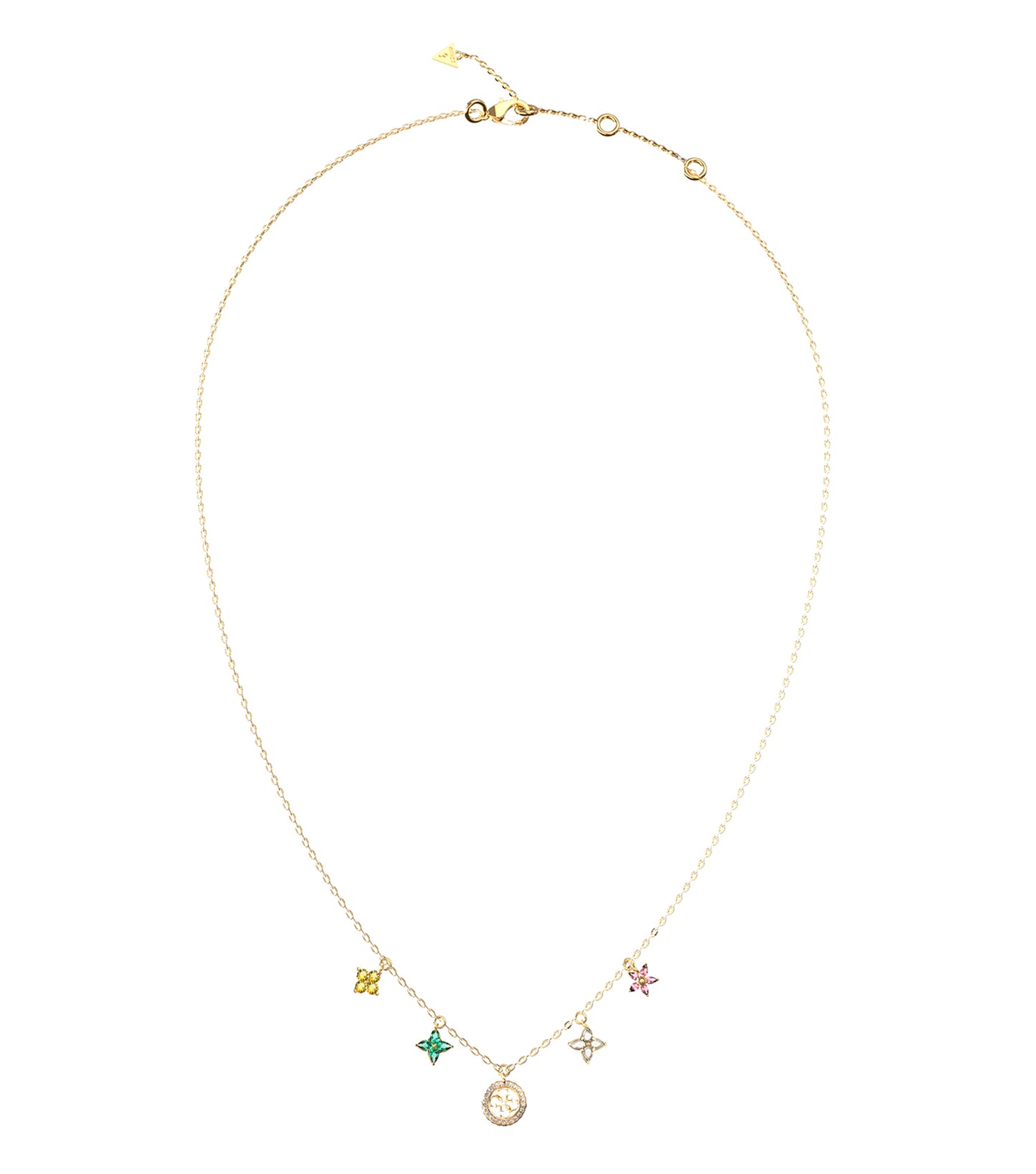 Ladies Secret Garden Necklace Silver Steel