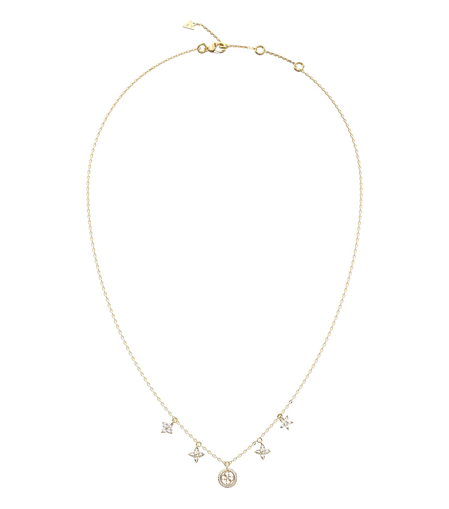 Ladies Secret Garden Necklace Silver Steel