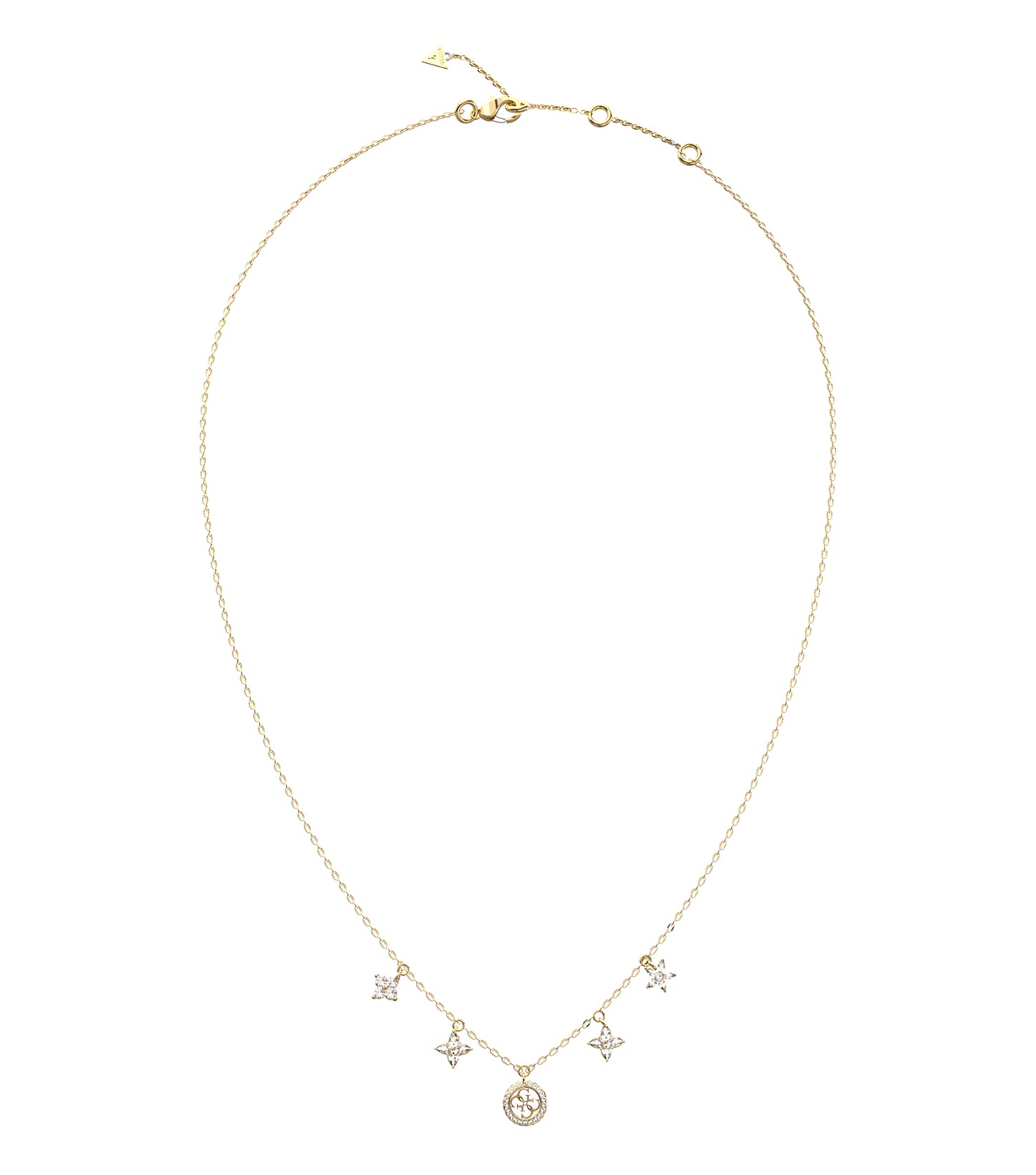 Ladies Secret Garden Necklace Silver Steel