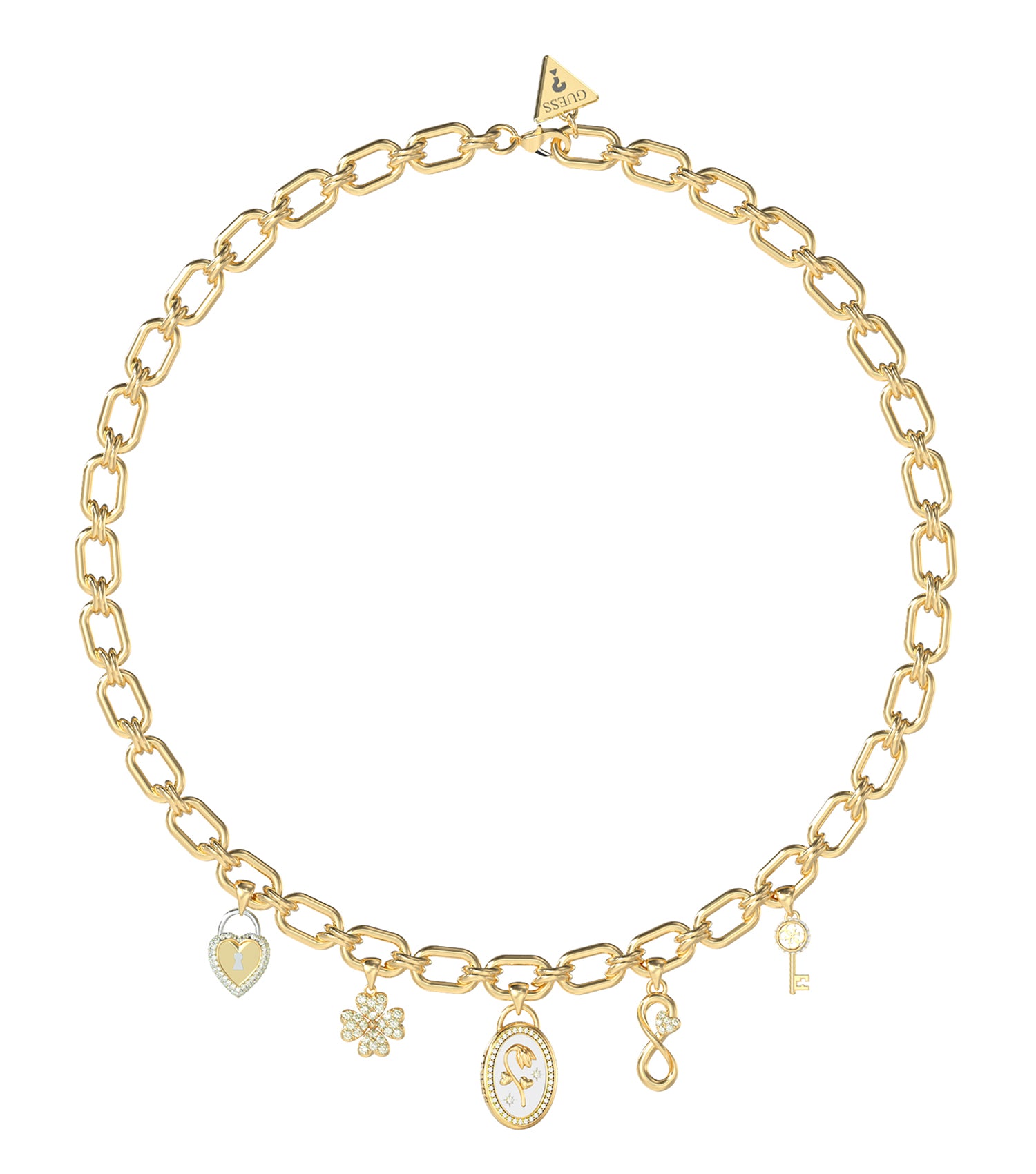 Ladies Love Bites Necklace  Steel