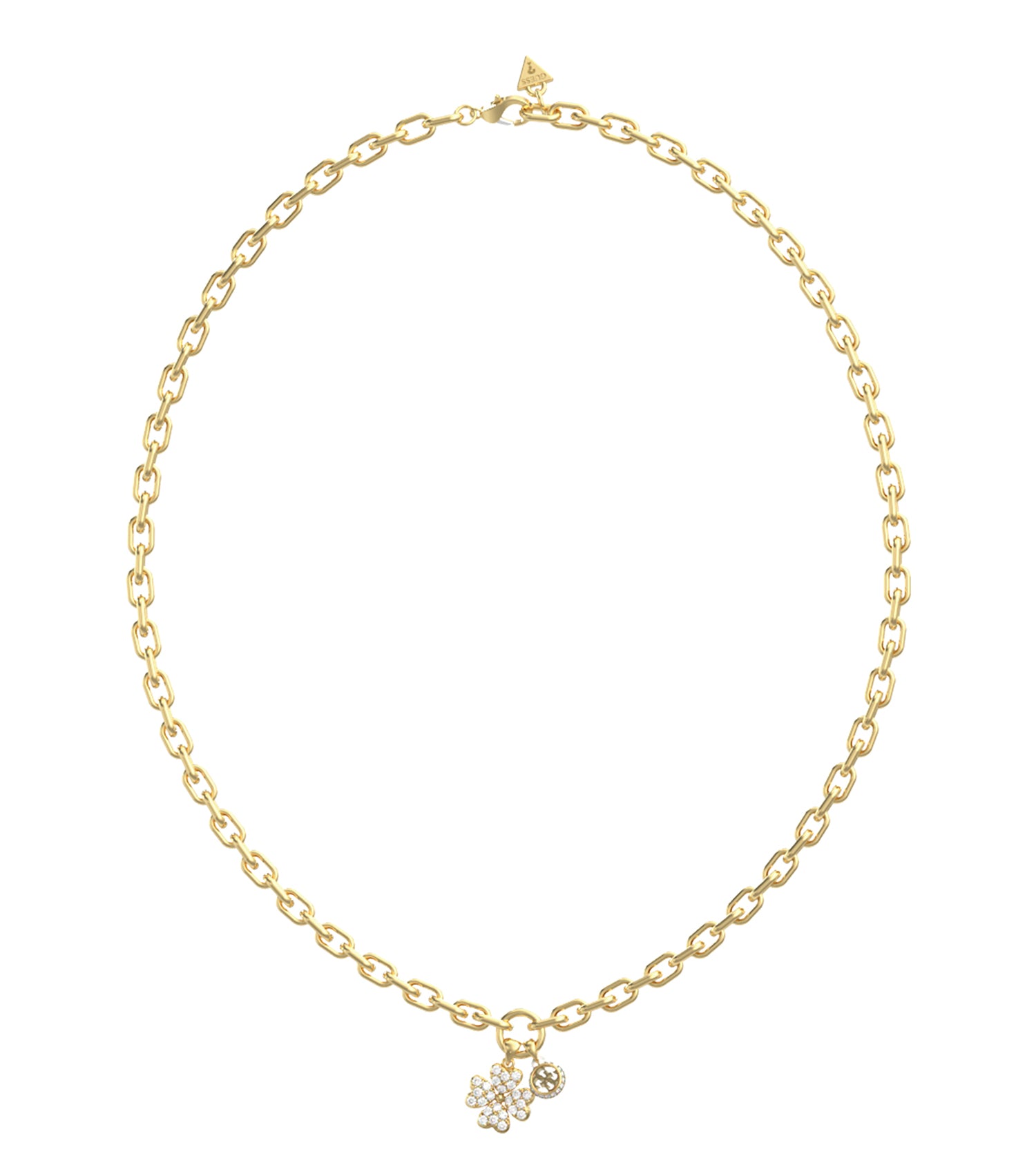 Ladies Love Bites Necklace Silver Steel
