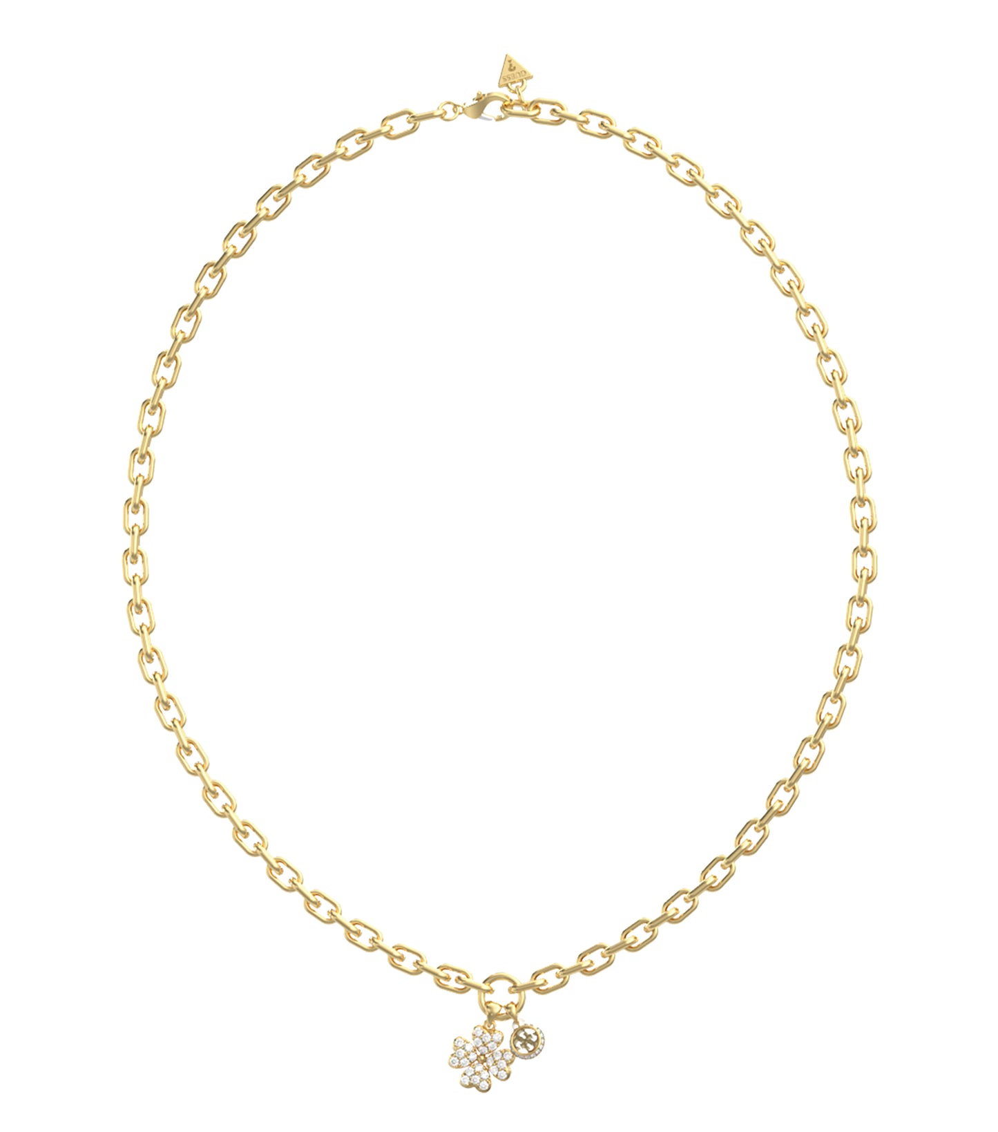 Ladies Love Bites Necklace Silver Steel