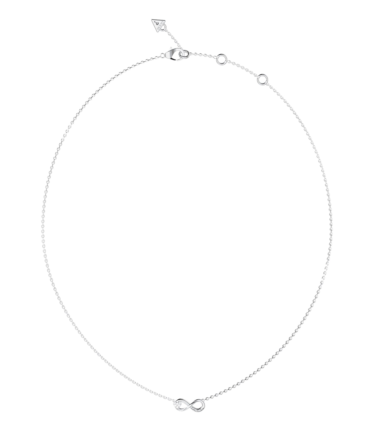 Ladies Love Bites Necklace Silver Steel