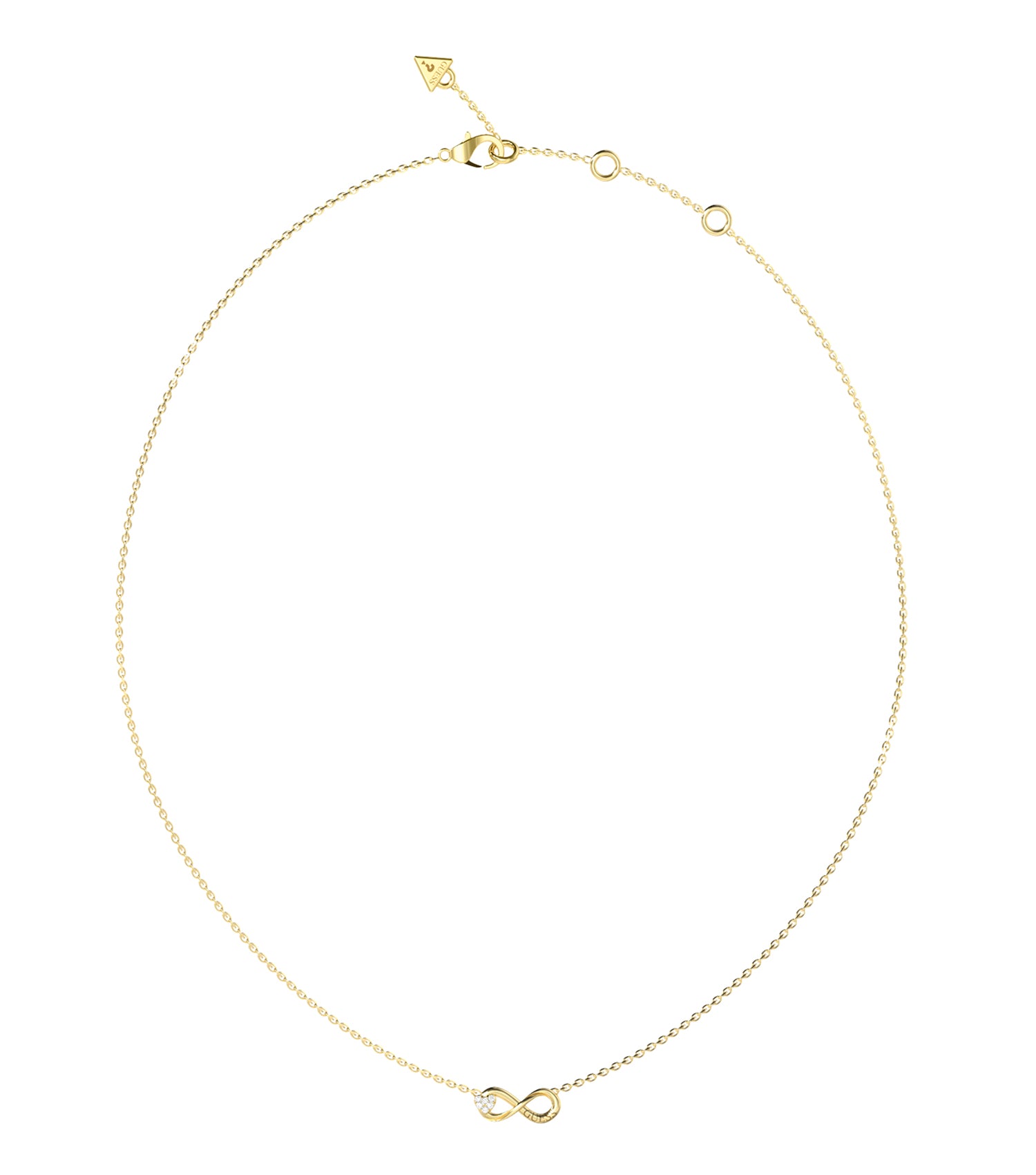 Ladies Love Bites Necklace Silver Steel