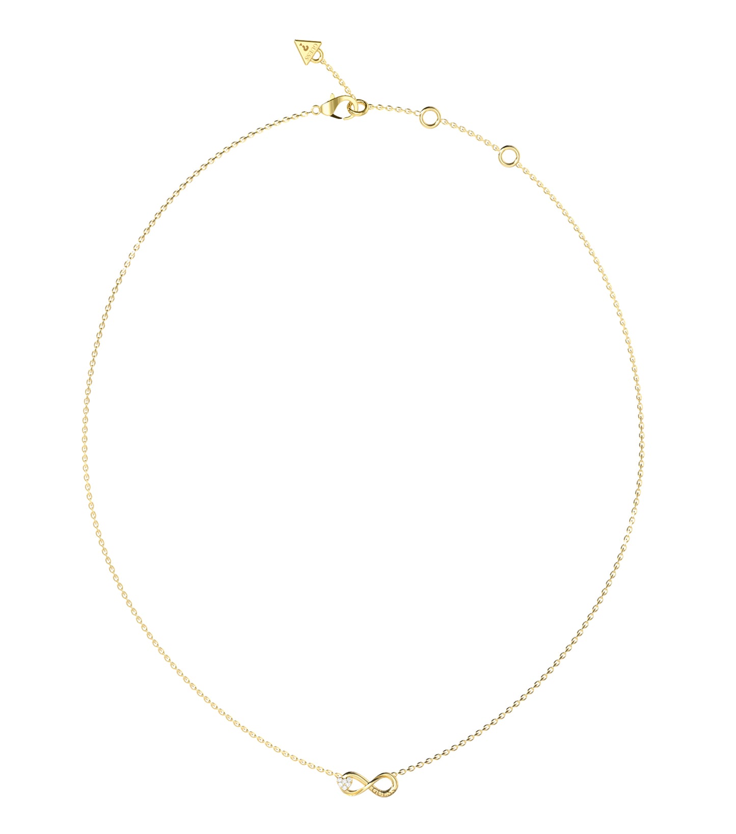 Ladies Love Bites Necklace Silver Steel