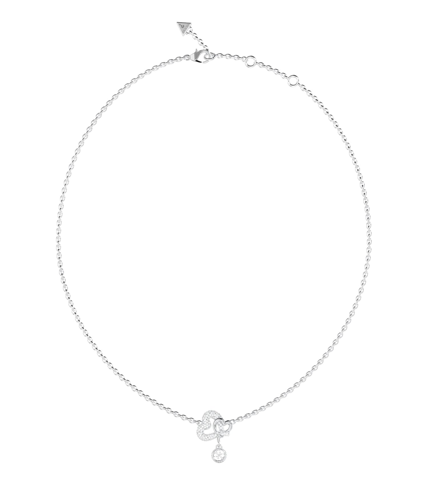 Ladies Love Bites Necklace Silver Steel