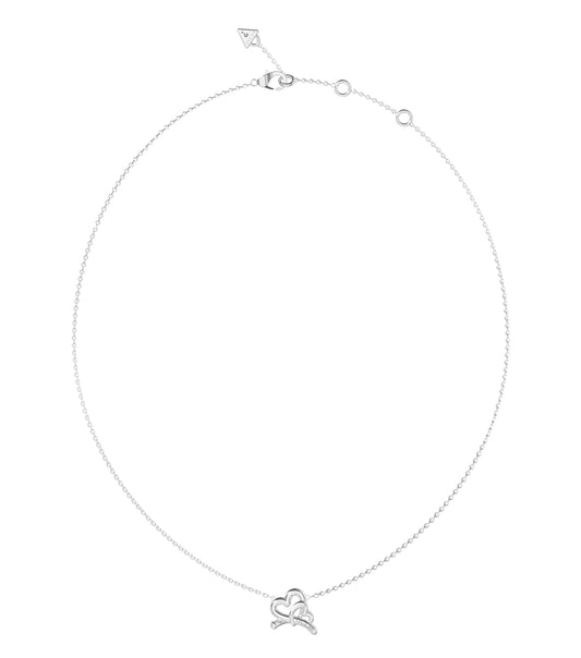 Ladies Love Bites Necklace Silver Steel
