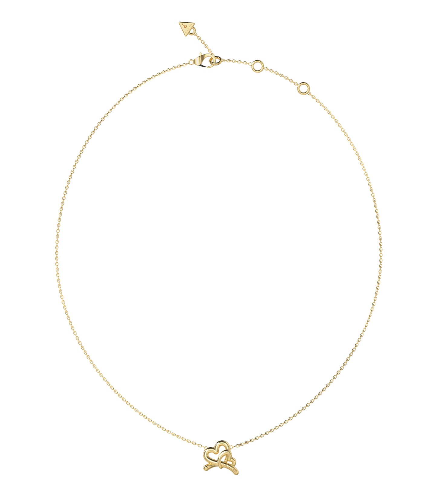 Ladies Love Bites Necklace Silver Steel