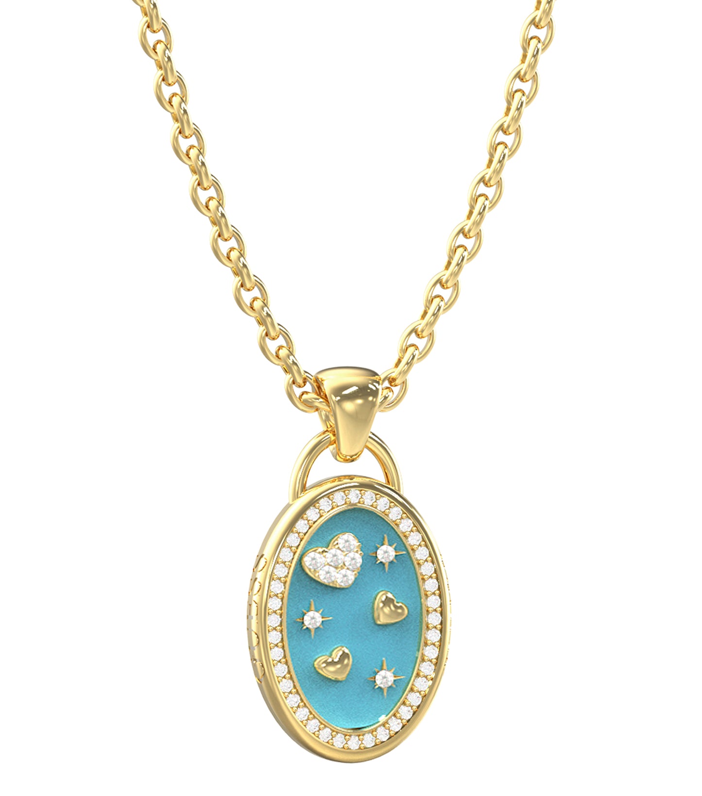 Ladies Love Bites Necklace  Steel