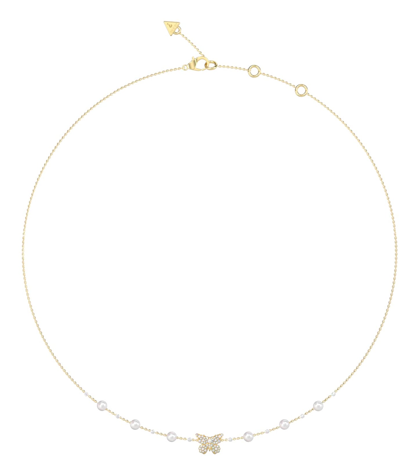 Women Borboleta Necklace Gold Steel