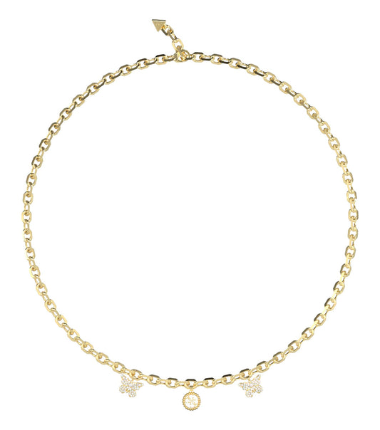 Women Borboleta Necklace Gold Steel