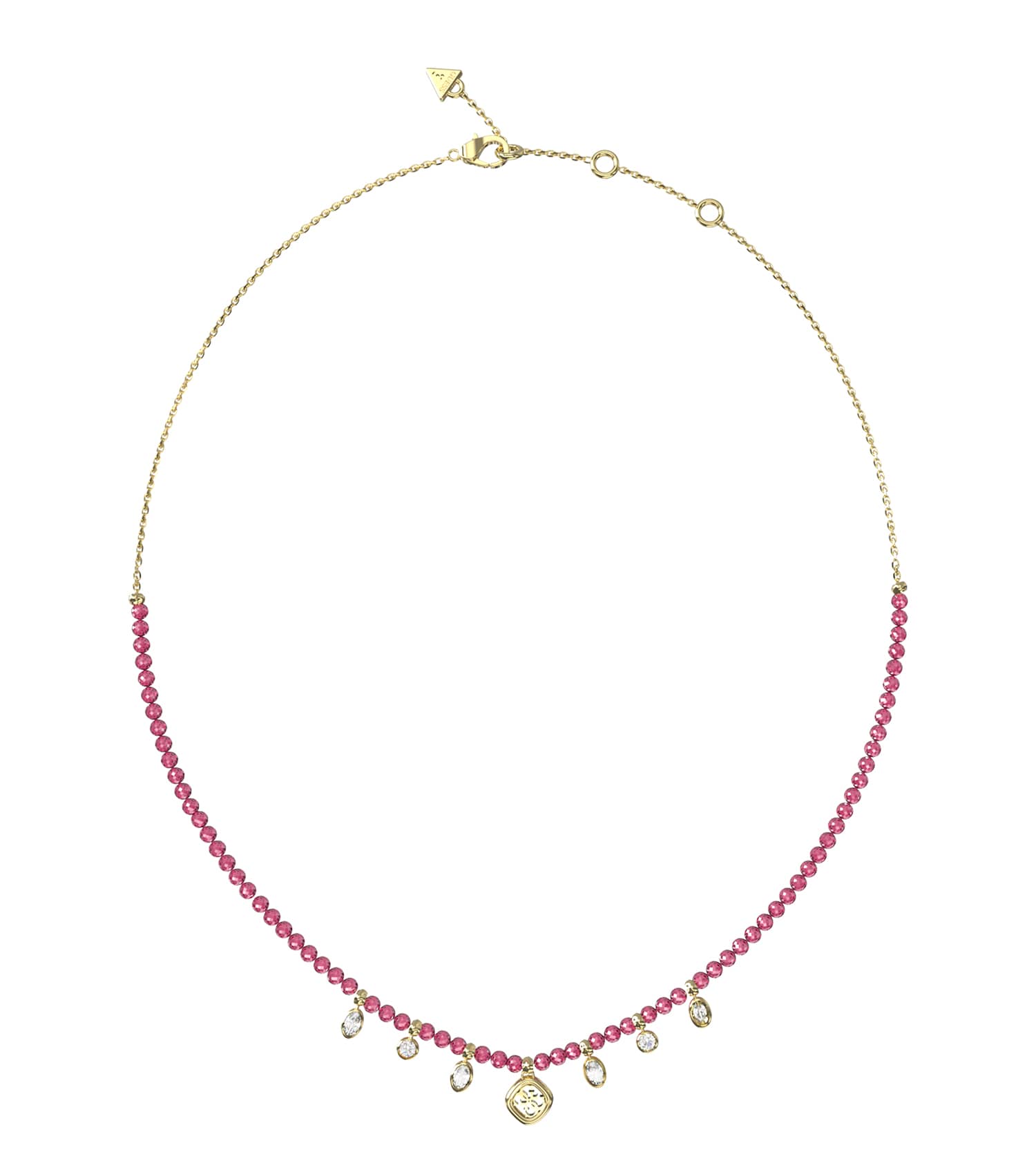 Women Jaipur Splendor Necklace Gold Steel