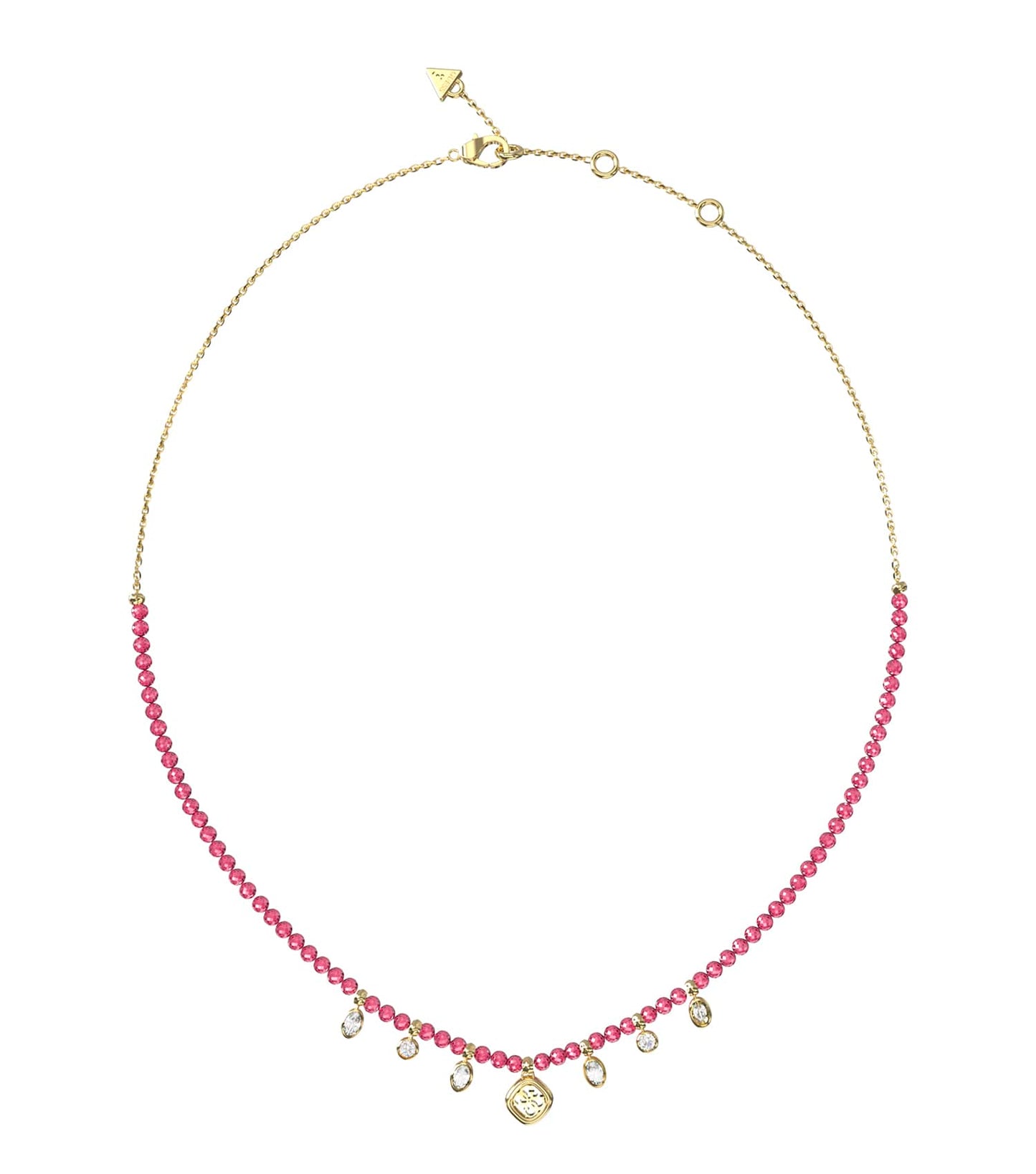 Women Jaipur Splendor Necklace Gold Steel