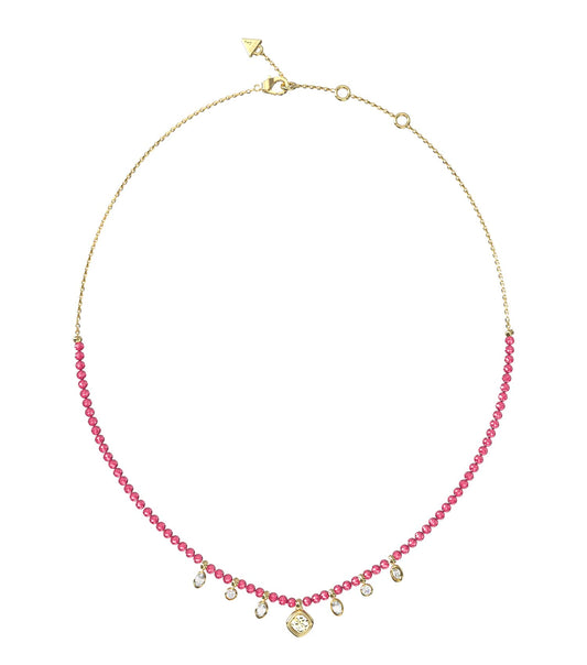 Women Jaipur Splendor Necklace Gold Steel