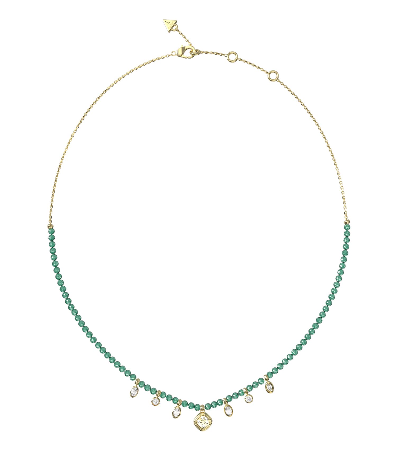 Women Jaipur Splendor Necklace Gold Steel