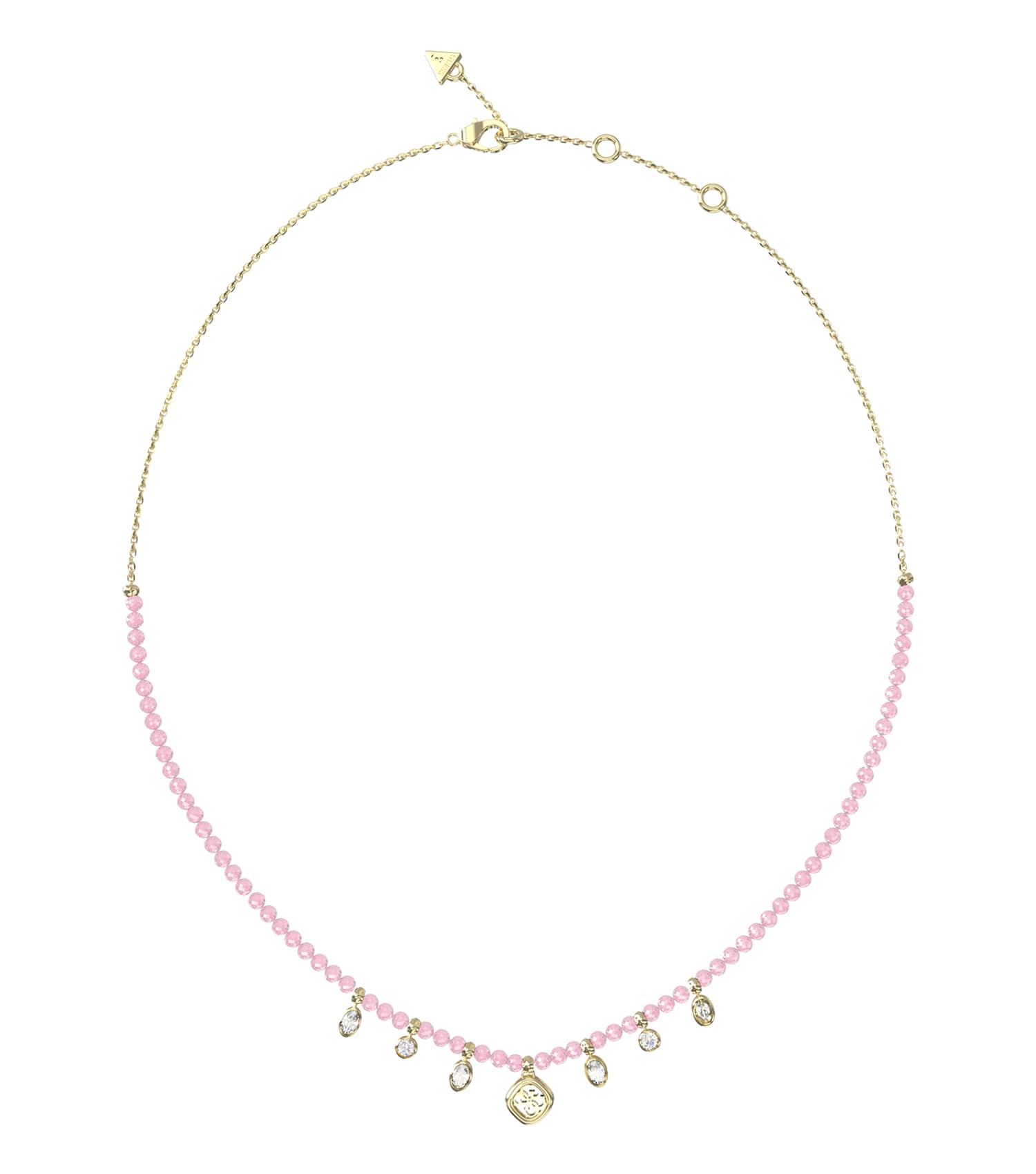 Women Jaipur Splendor Necklace Gold Steel