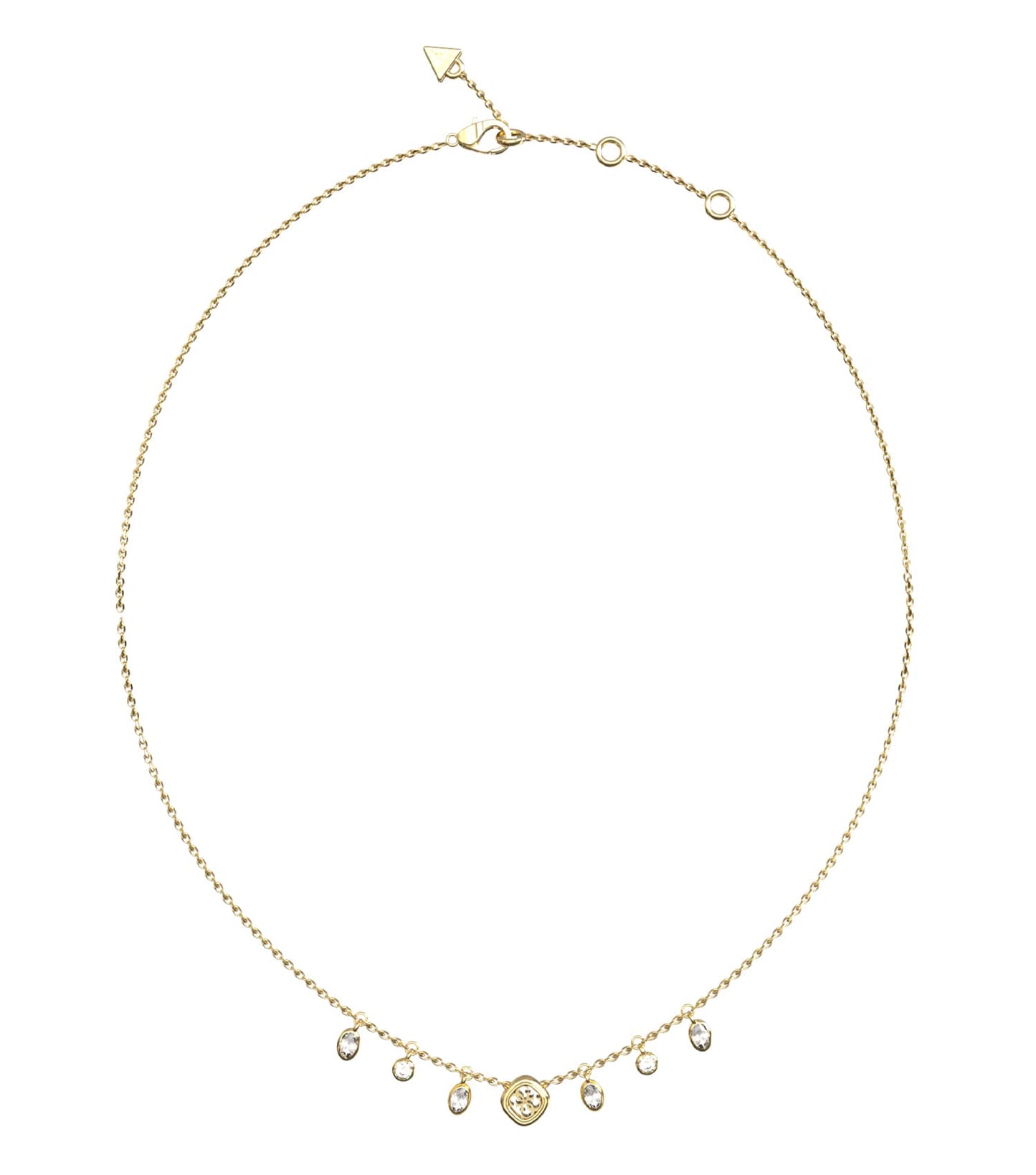 Women Jaipur Splendor Necklace Gold Steel