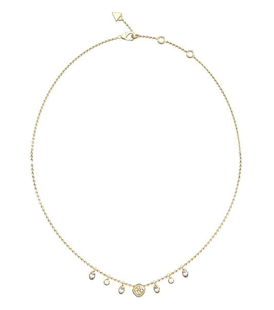 Women Jaipur Splendor Necklace Gold Steel