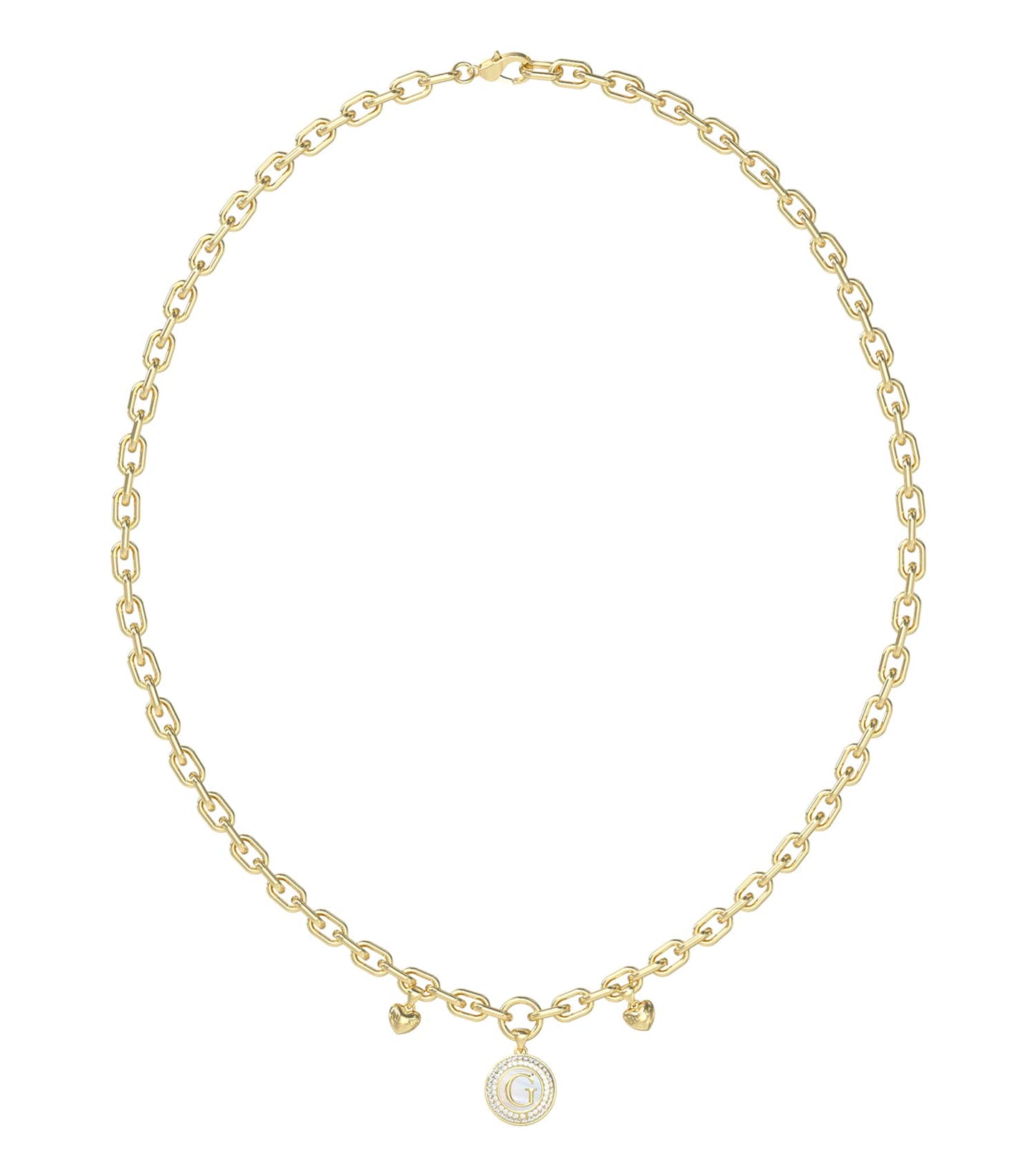 Women G Talisman Necklace Gold Steel