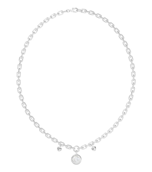 Women G Talisman Necklace Silver Steel