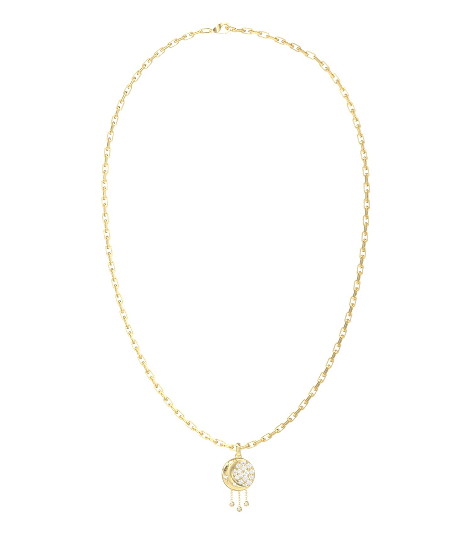 Women Aurora Necklace Gold Steel