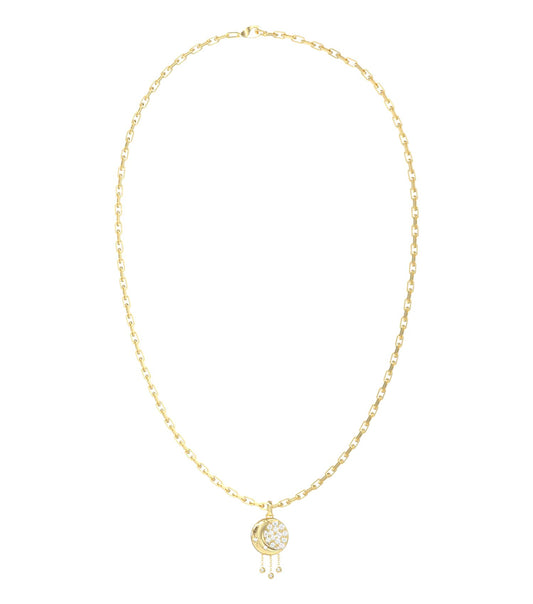 Women Aurora Necklace Gold Steel