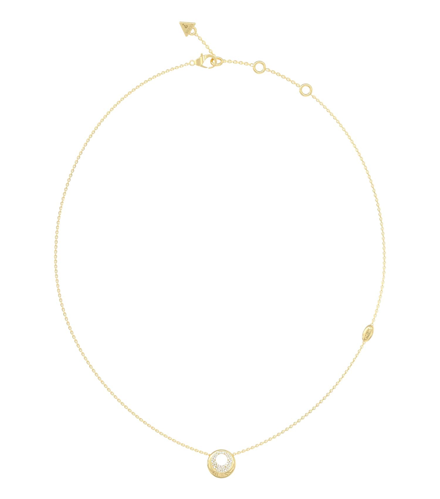 Women Moon Drops Necklace Gold Steel