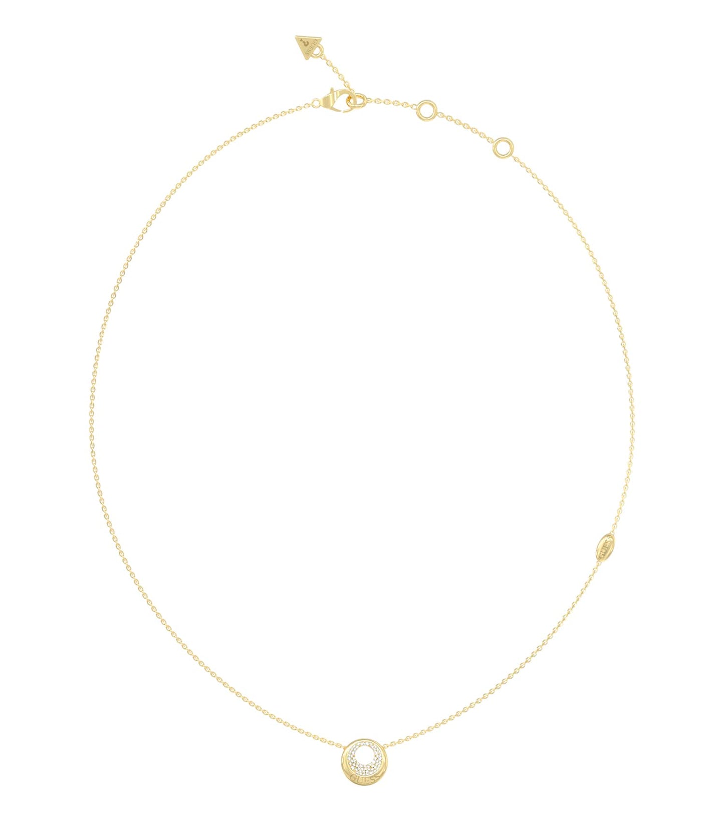Women Moon Drops Necklace Gold Steel