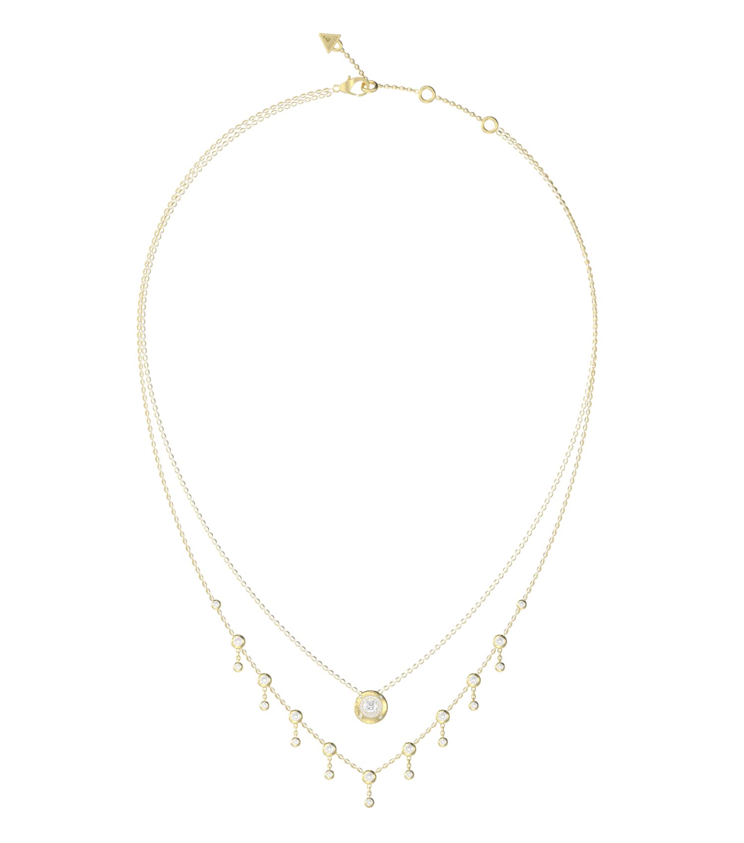 Women Sparks Necklace Gold Steel