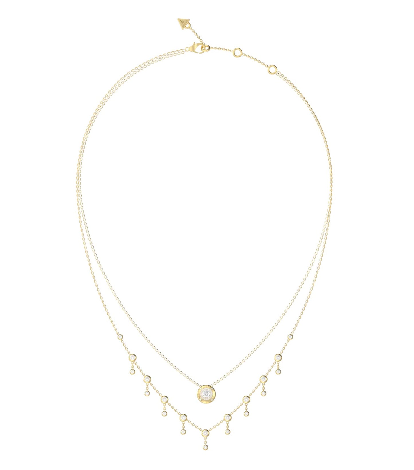 Women Sparks Necklace Gold Steel