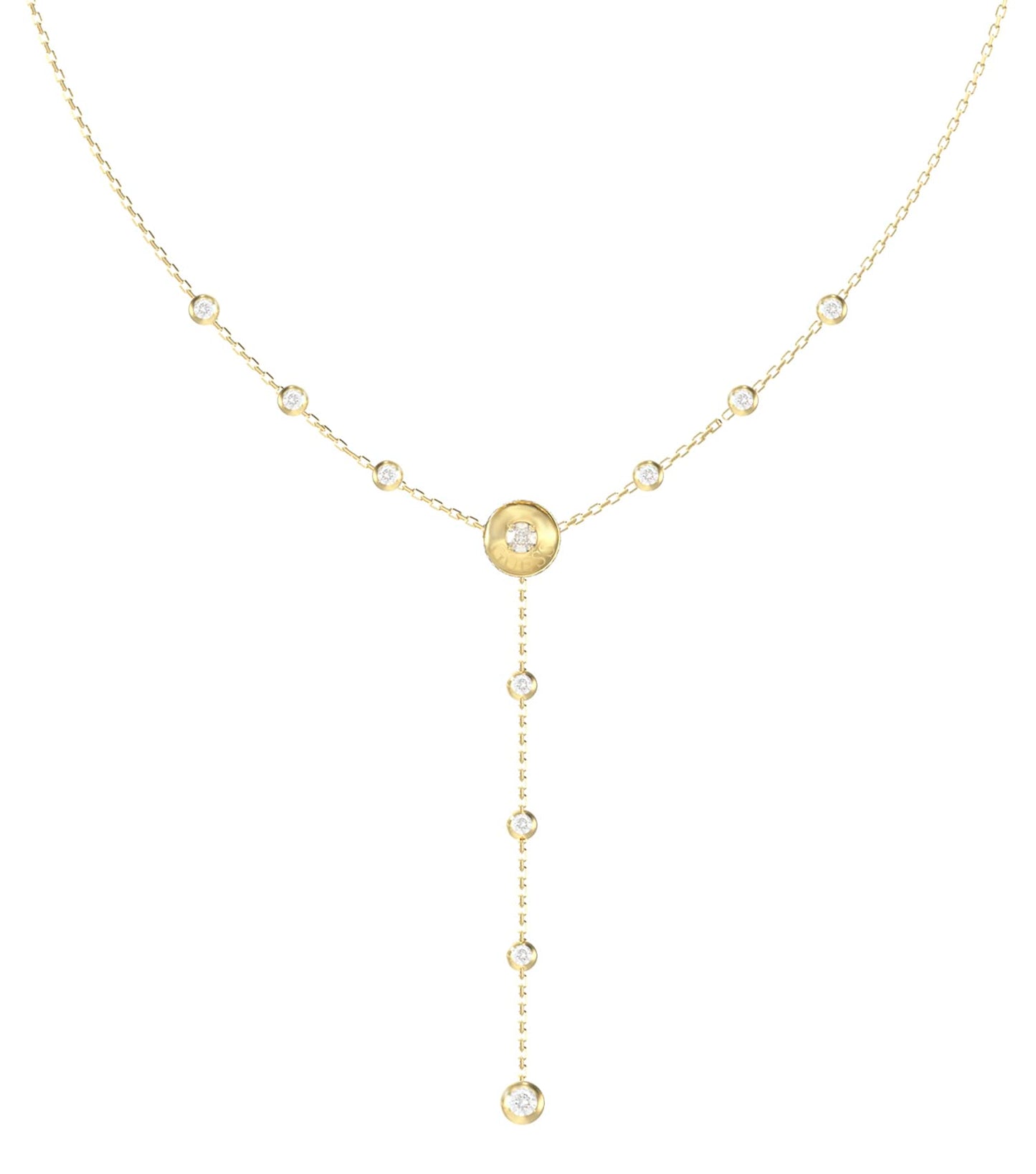 Women Sparks Necklace Gold Steel