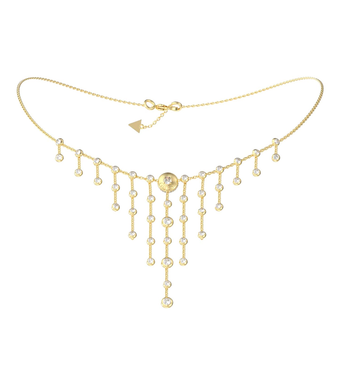 Women Sparks Necklace Gold Steel