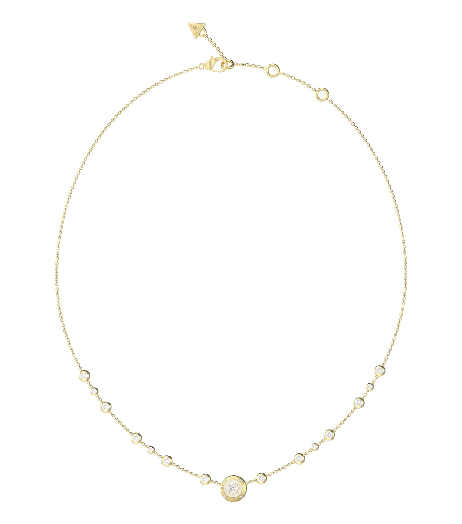 Women Sparks Necklace Gold Steel