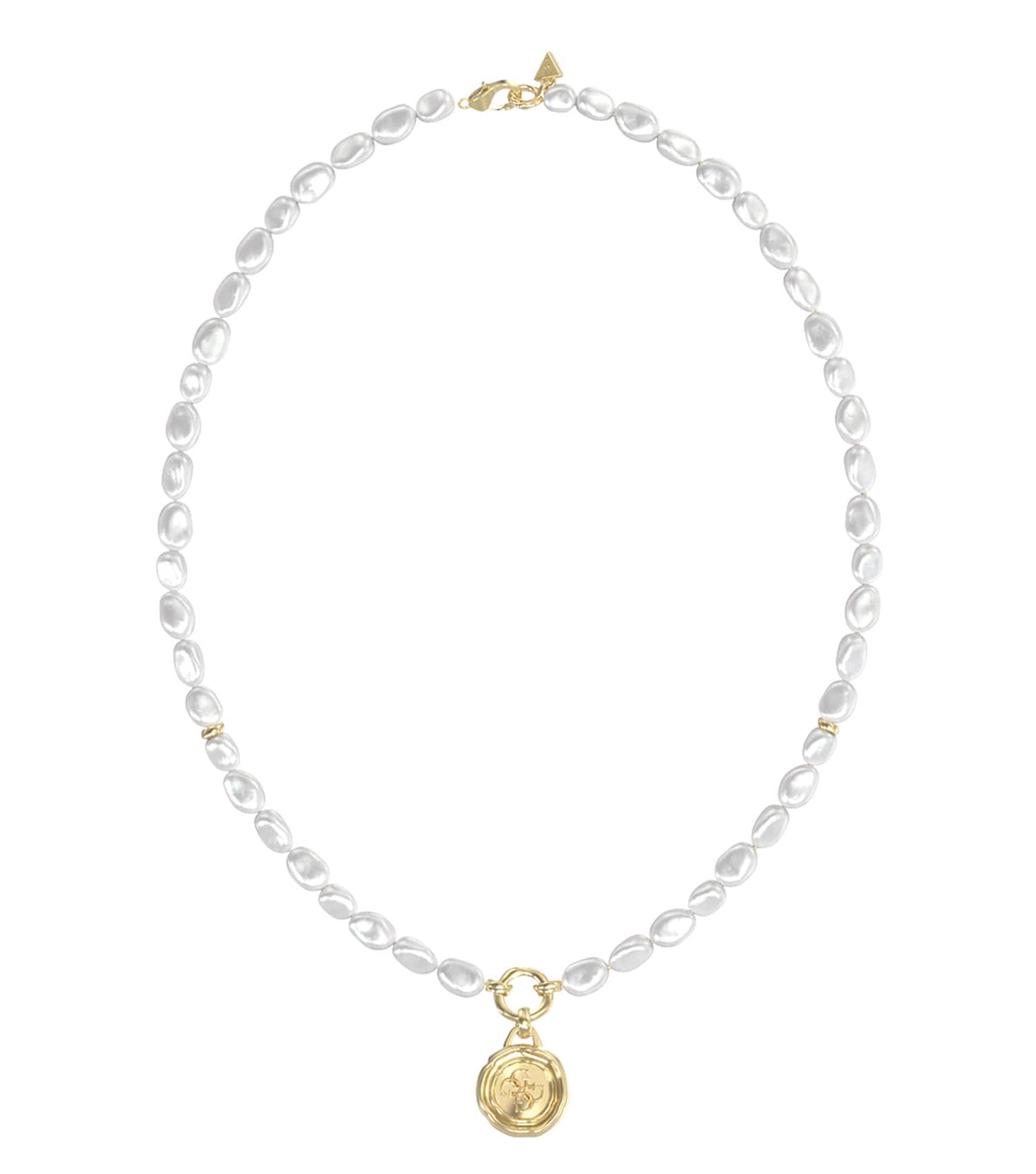 Ladies Morning Grace Necklace Gold Steel